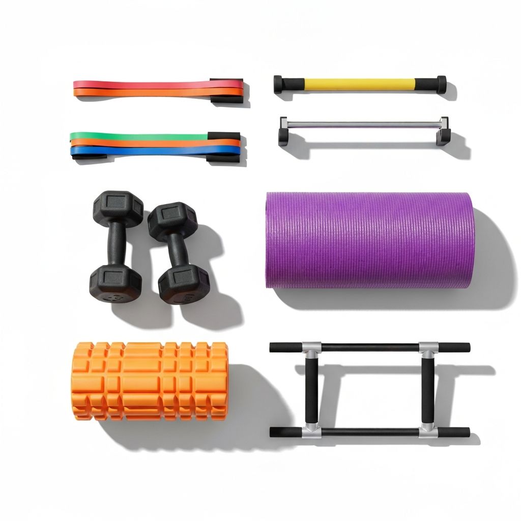 Verschiedene Hilfsmittel für Krafttraining